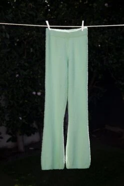 Until Further Notice Cosy Flared Leg Trousers In Green 24 Until Further Notice Cosy Flared Leg Trousers In Green -Sway Line Zone 3343 happy place 3341 until further notice 13 green crop top high waist trousers cosy lounge set