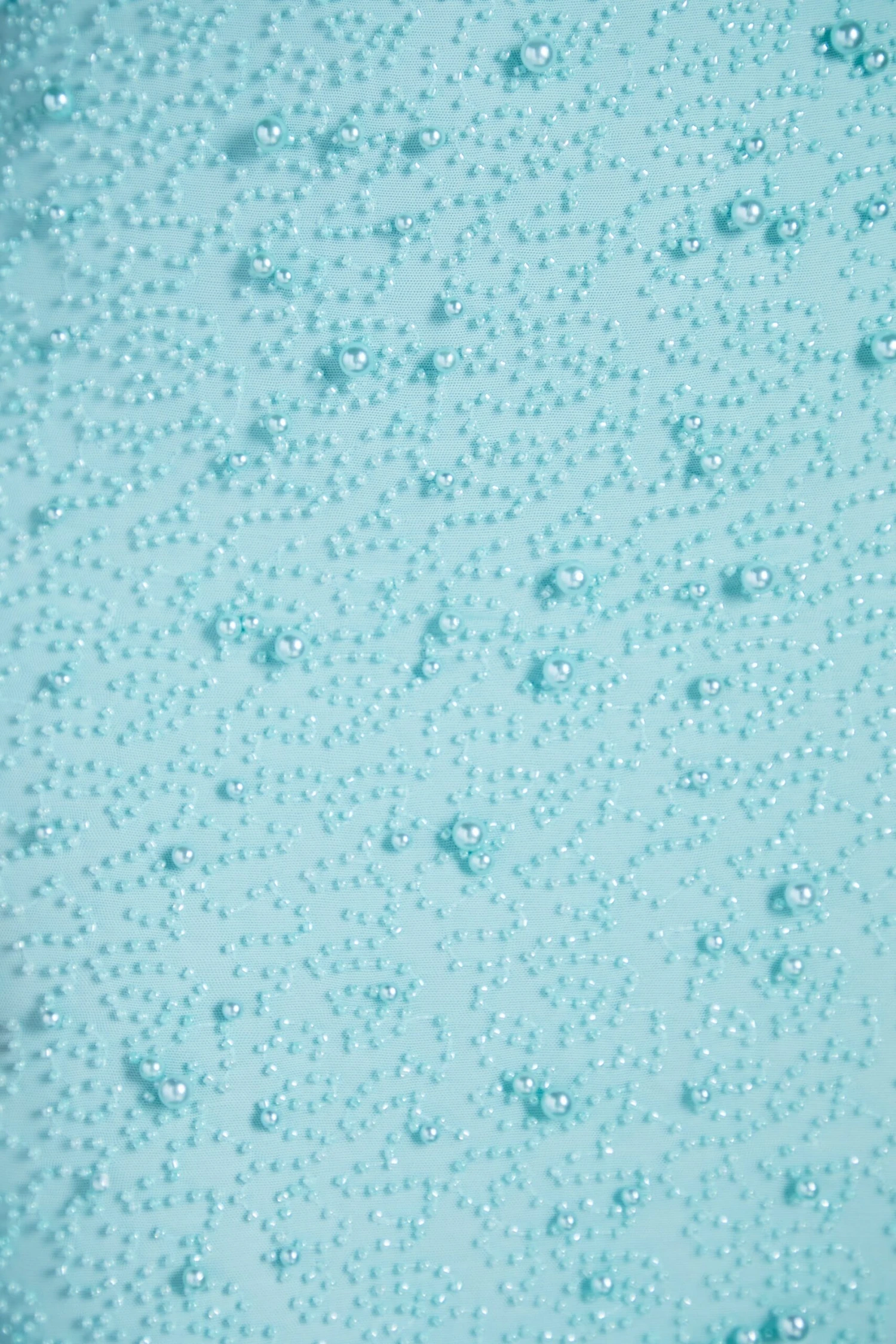 Embellished Mesh Mini Skirt In Aqua 8 Embellished Mesh Mini Skirt In Aqua - Image 8