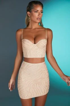 Embellished Asymmetrical Mini Skirt In Sand 12 Embellished Asymmetrical Mini Skirt In Sand -Sway Line Zone 4568 4580 1 antibes sand embelished corset top martinique embelished mini skirt 1