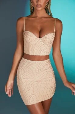 Embellished Asymmetrical Mini Skirt In Sand 10 Embellished Asymmetrical Mini Skirt In Sand -Sway Line Zone 4568 4580 7 antibes sand embelished corset top martinique embelished mini skirt 1