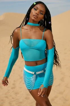 Low Rise Micro Mini Skirt In Aqua -Sway Line Zone 5119 4 Colorado Aqua Bardot Overlay Bra Top Low Rise Mini Skirt 8220da06 9fc4 4379 9400 2018857153c7