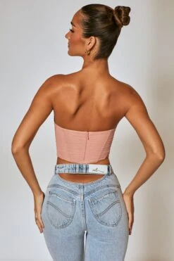 Sway Line Zone -Sway Line Zone 5385 6 First Impression Blush Overlay Corset Top