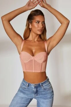 Corset Crop Top In Blush 12 Corset Crop Top In Blush -Sway Line Zone 5728 2 Border line Blush Corset Topcopy