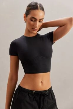 Monowire Crop Top In Black -Sway Line Zone 5827 6718 11 Aara Black Monowire Crop Top Rori Cargo Trousers 6dd4752c b2a9 482a 8fda a4aa5010d3b0