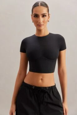 Monowire Crop Top In Black -Sway Line Zone 5827 6718 8 Aara Black Monowire Crop Top Rori Cargo Trousers fb0895c2 a5b7 4d2a b435 769cffd3ac7d