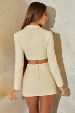 Tweed Corset Cropped Blazer In Stone -Sway Line Zone 6147 6148 13 Kirsi Stone Tweed Corset Crop Blazer Ivara Tweed Mini Skirt With Dipped Waist 149e5c7f b30f 43c5 8cc0 d181c6fde0ca