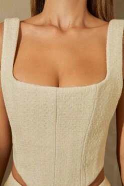 Tweed Square Neck Corset Crop Top In Stone 9 Tweed Square Neck Corset Crop Top In Stone -Sway Line Zone 6150 6151 7 Una Stone Square Neck Corset Hendrix Tweed Stright Leg Cargo Trousers 1f436a72 f72e 4d66 a13b 4ae4825b04da