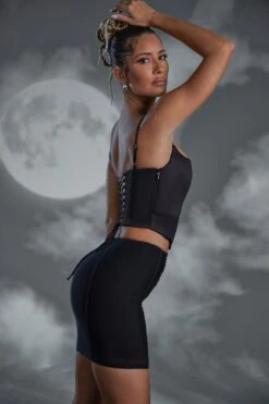 Lace Up Mini Skirt In Black 9 Lace Up Mini Skirt In Black -Sway Line Zone 6349 3 Black Lace Up Mini Skirt