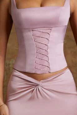 Longline Lace Up Corset Top In Mauve -Sway Line Zone 6386 6584 12 Aysun Kiraz Mauve Layered Lace Up Corset Twist Maxi Skirt f887778f 224c 4454 99fd 7cbf2a82cc4d