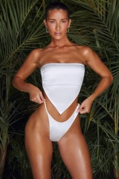 Handkerchief Bikini Top In White