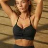 Take Charge Sweetheart Neckline Sports Bra In Black