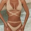 Cut Out Bikini Bottoms In Toffee