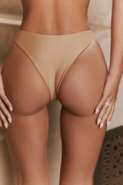 Majesty Ring Side Bikini Bottoms In Toffee -Sway Line Zone gg0012 7 majesty toffee ring detailing halter neck bikini set