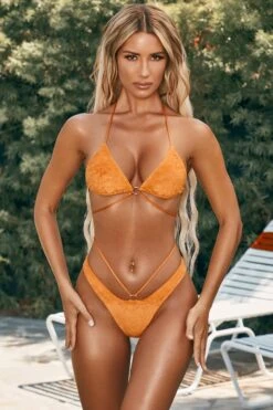 Jorani Hoop Detail Bikini Top In Orange -Sway Line Zone ns0024 1 jorani orange cut out thong bikini bottoms 1