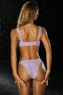 Kesor Twist Detail Bikini Bottoms In Lilac 13 Kesor Twist Detail Bikini Bottoms In Lilac -Sway Line Zone ns0032 8 lilac lurex bikini 1